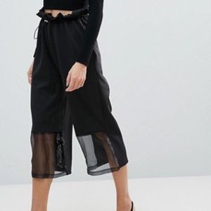 Black culottes